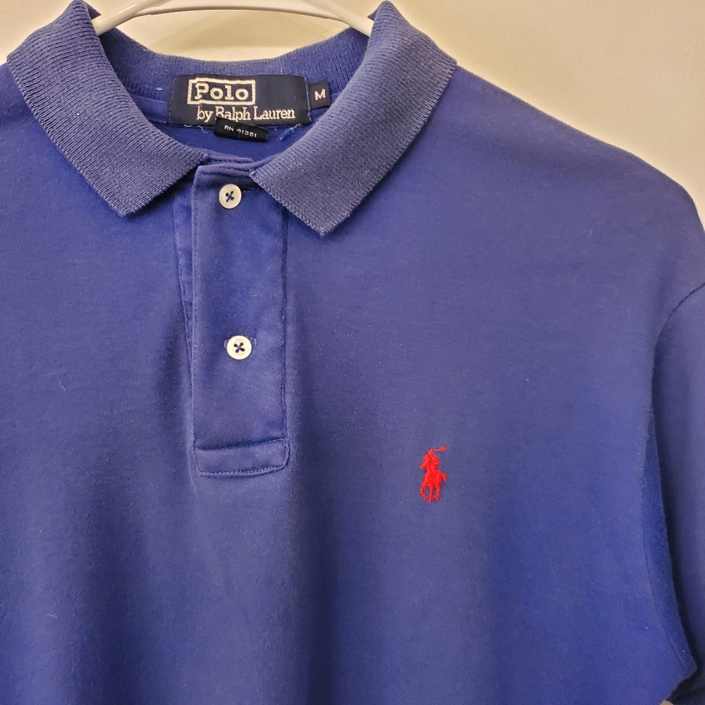 Polo by Ralph Lauren Men's Blue Polo Shirt